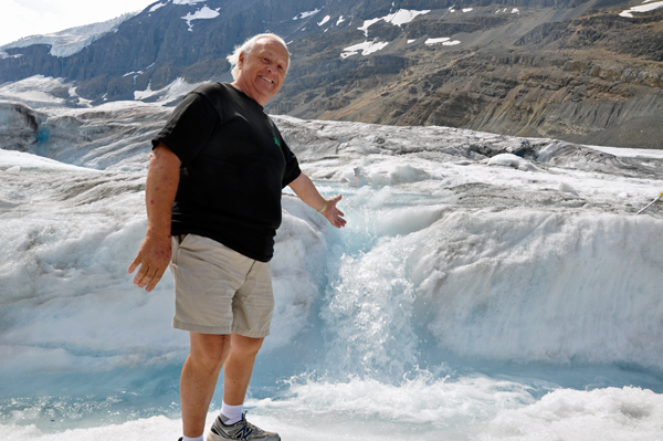 Lee Duquette on The Athabasca Glacier